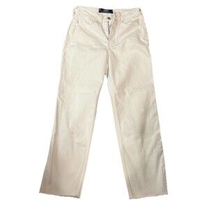 Hollister Women's Jeans Size 1R Ultra High-Rise Vintage Straight White   - EUC